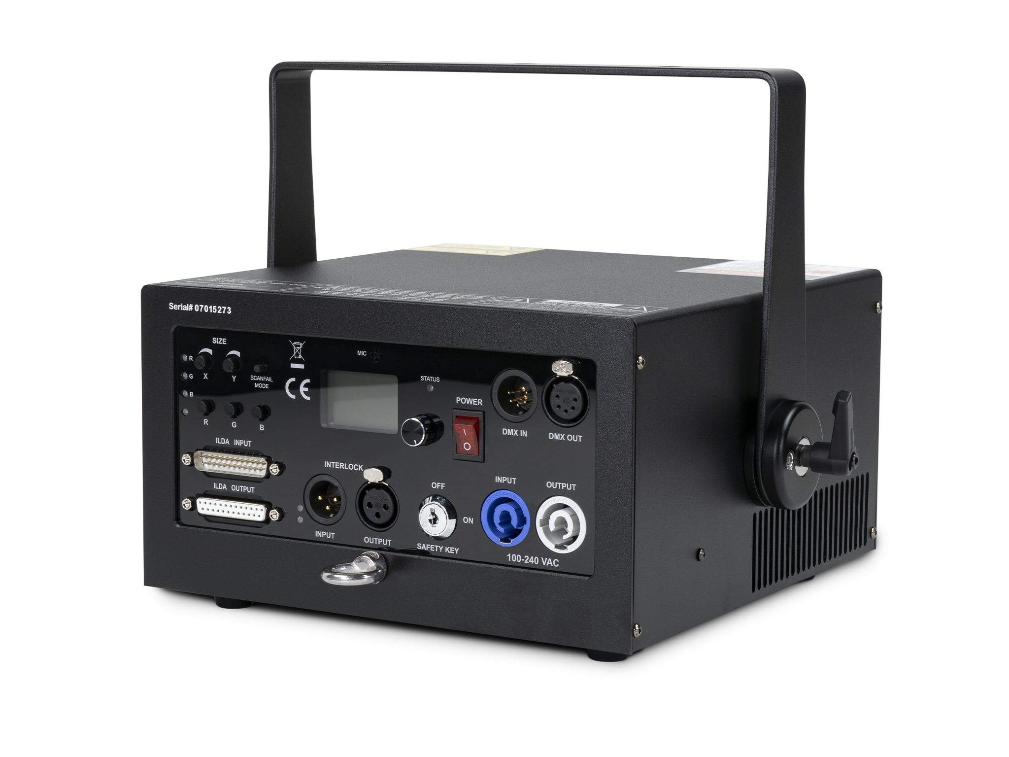 Unity RAW 5 (DMX + ILDA) low-cost laser show projector_4