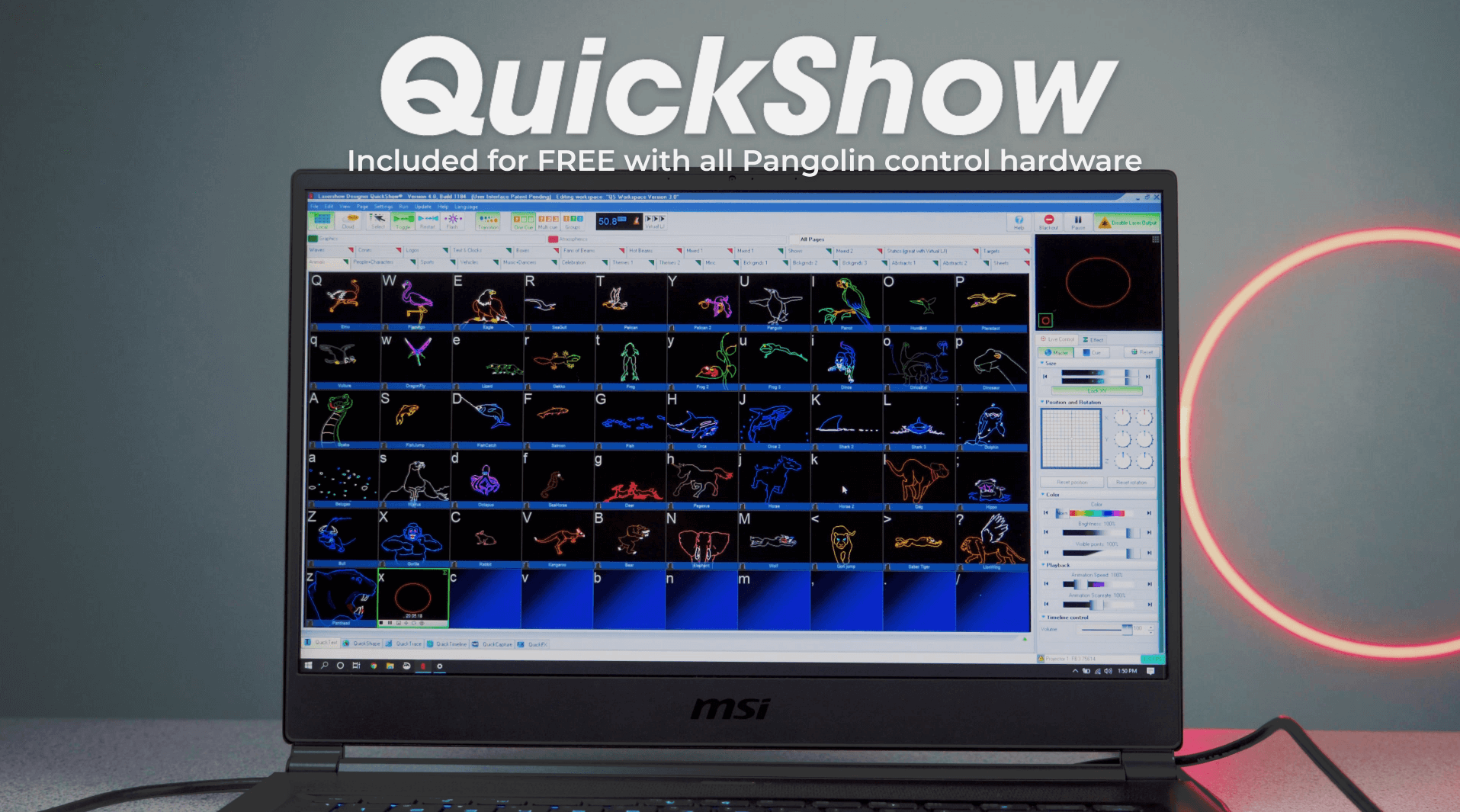 Pangolin FB4 External laser show controller_7